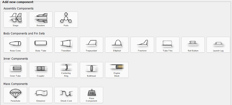 Openrocket components.