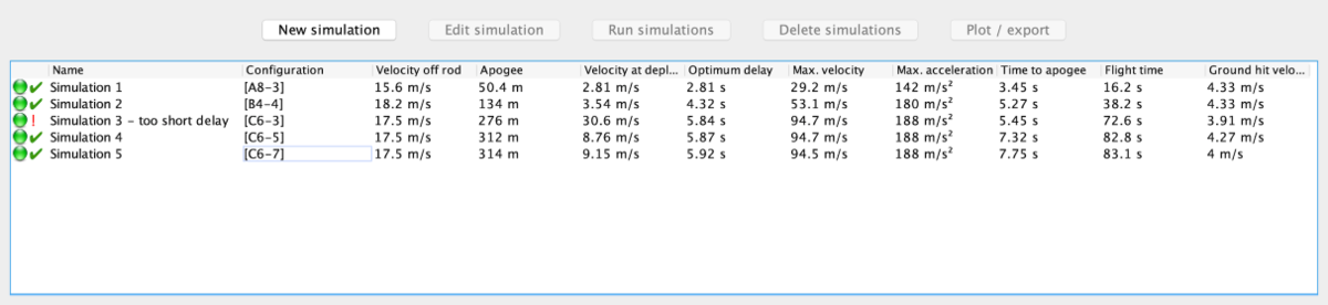 Basic Flight Simulation - OpenRocket wiki
